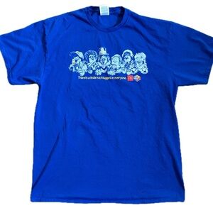 Kerwin Frost + McDonald’s Nugget Buddies Blue Crew Tee T Shirt Size Large